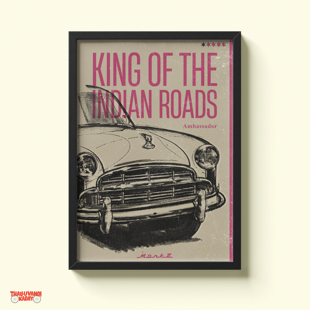 King of the Indian Roads – Ambassador Wall Art