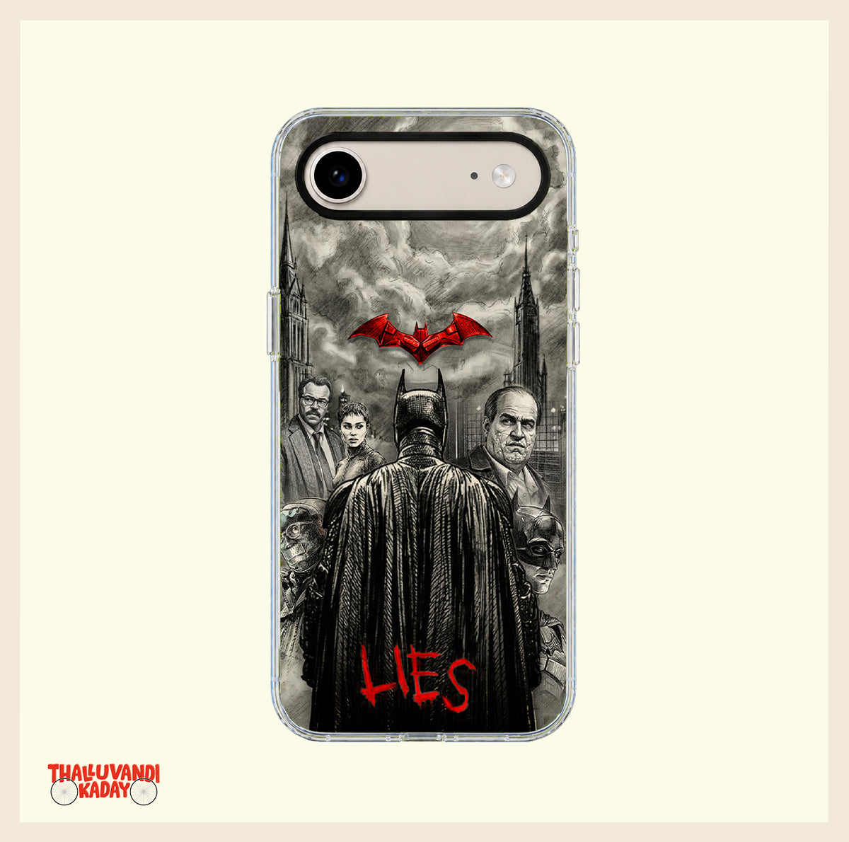 The Batman "He's Vengeance" Clear Phone Case