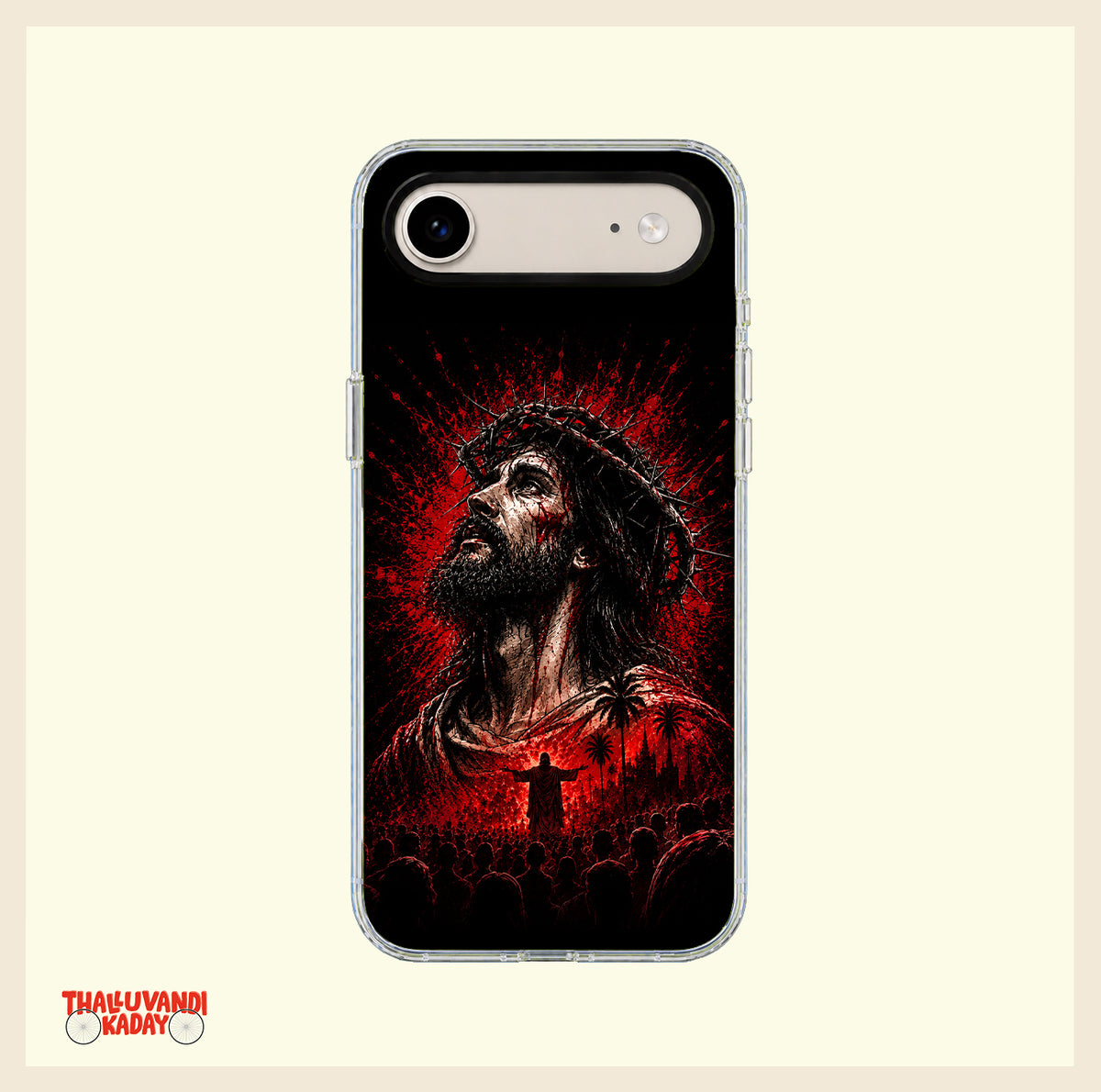 King Jesus Faith Clear Phone Case