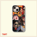 Hollywood Icons Vintage Collage Clear Phone Case