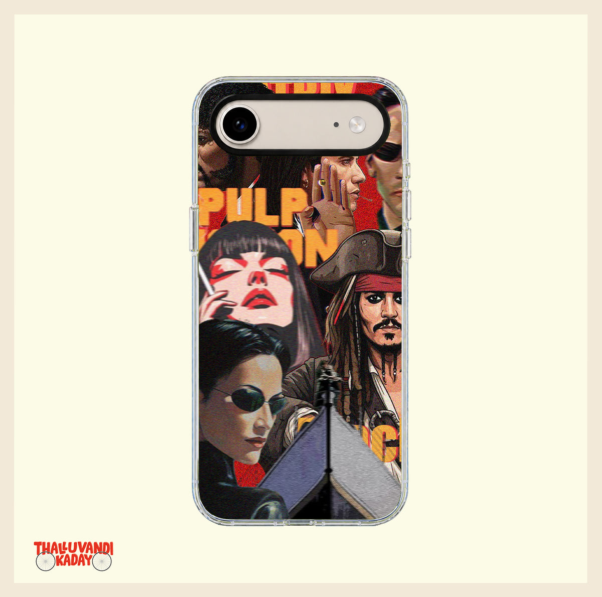 Hollywood Icons Vintage Collage Clear Phone Case
