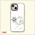 Minimalist Floral Line Art Clear Phone Case