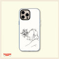 Minimalist Floral Line Art Clear Phone Case