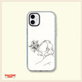 Minimalist Floral Line Art Clear Phone Case