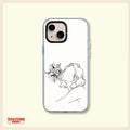 Minimalist Floral Line Art Clear Phone Case