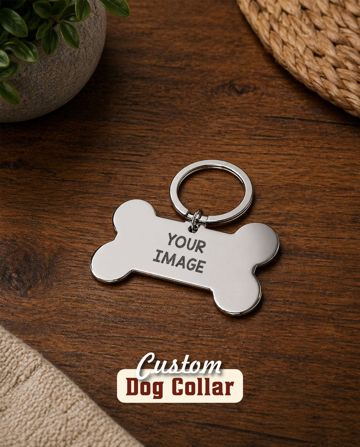Dog Collar (Bone Tag)