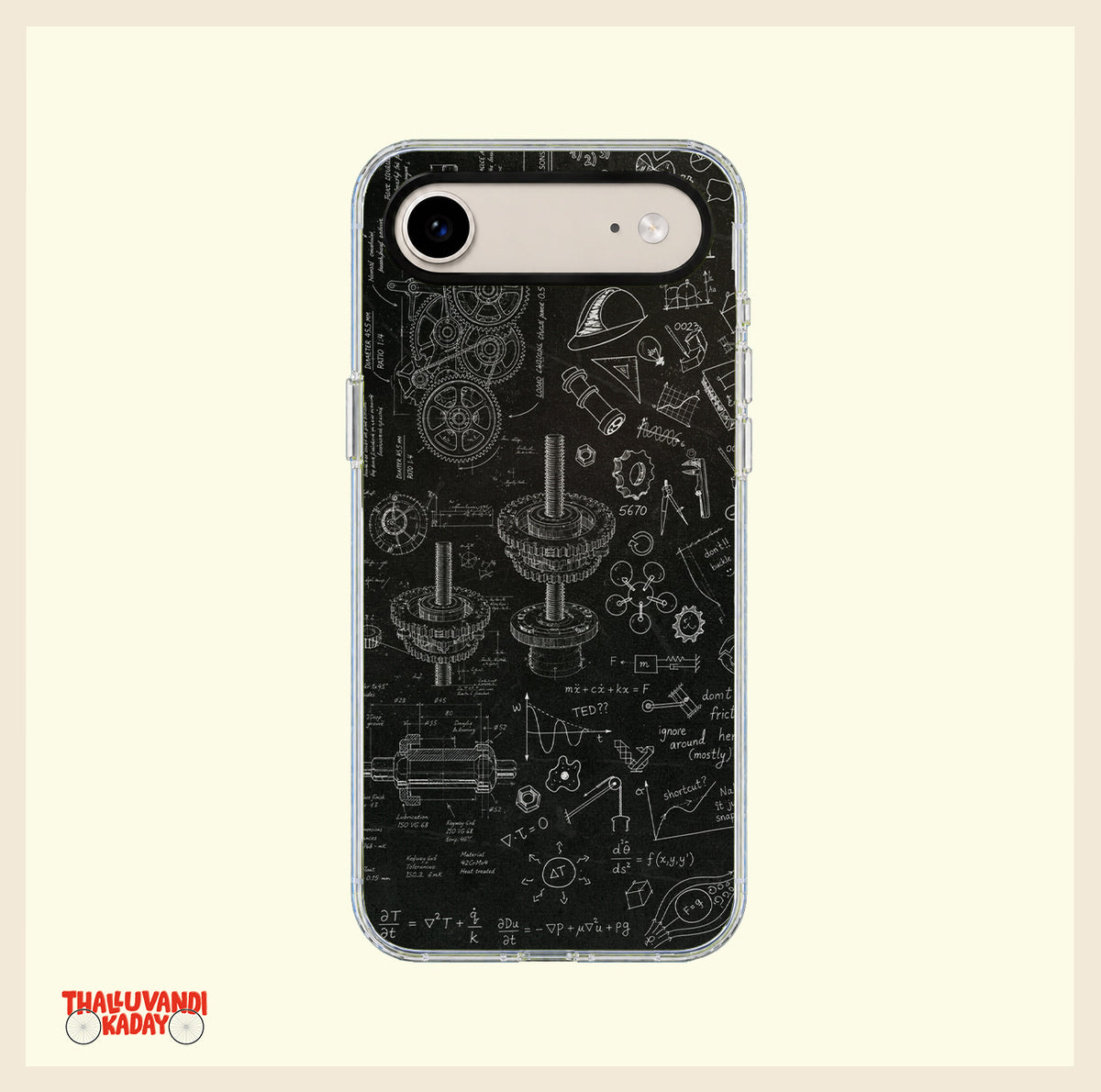 Engineering Blueprint Clear Phone Case