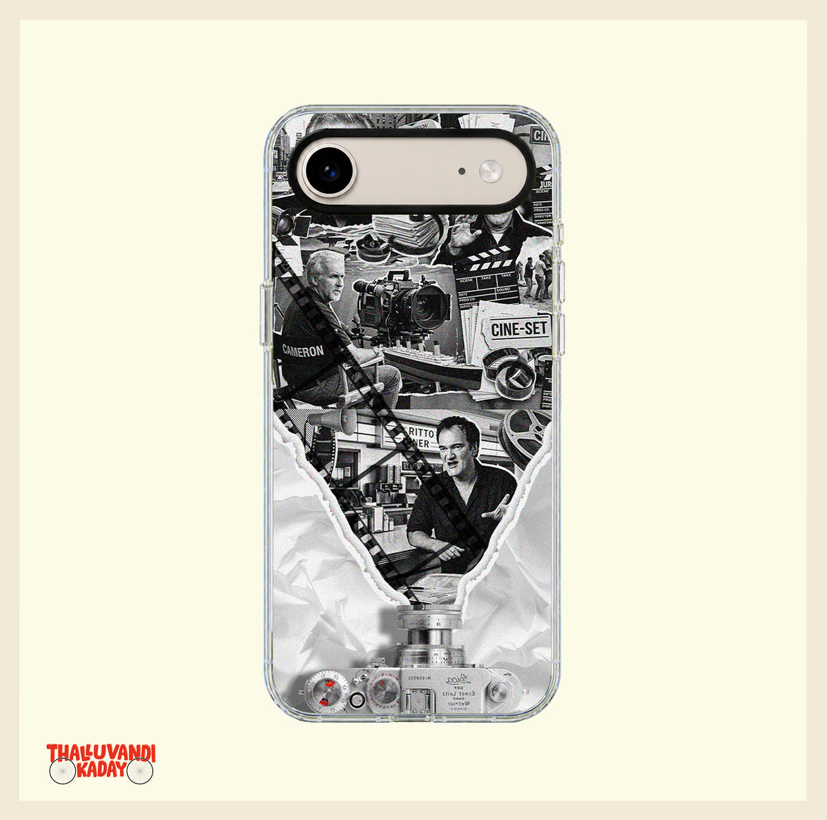 Legendary Filmmakers Vintage Collage Clear Phone Case
