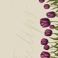 Minimalist Purple Tulip Clear Phone Case