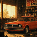 Classic Garage Culture Clear Phone Case