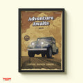 Adventure Awaits – Vintage Willys Jeep Wall Art