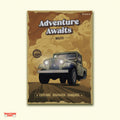 Adventure Awaits – Vintage Willys Jeep Wall Art