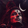 Lord Shiva Divine Art Clear Phone Case