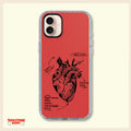 Anatomical Heart Clear Phone Case