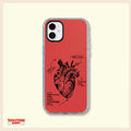 Anatomical Heart Clear Phone Case