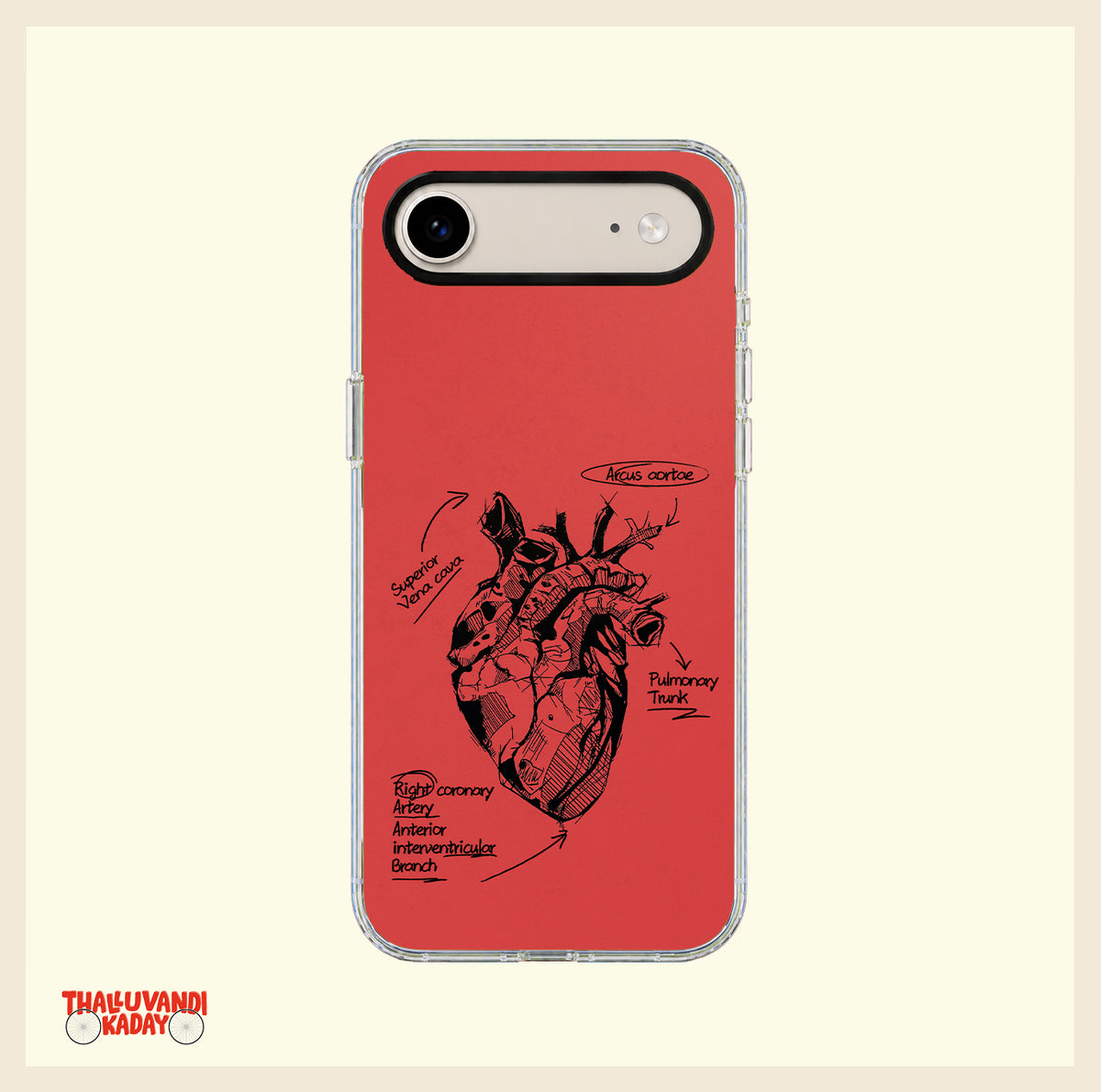 Anatomical Heart Clear Phone Case