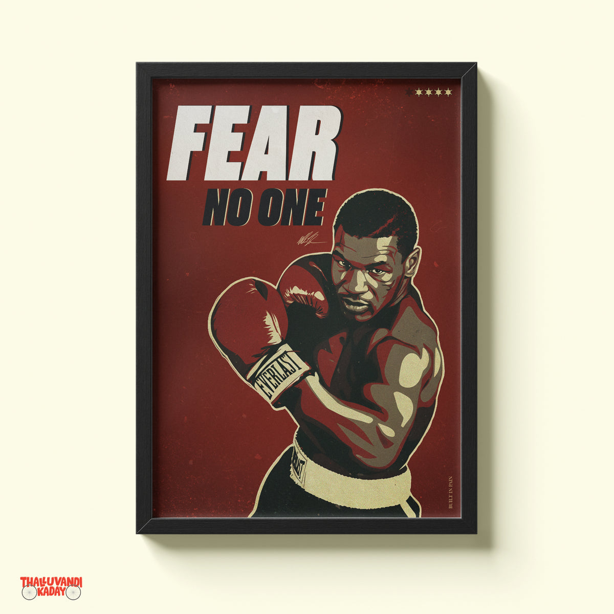 Fear No One – Boxing Legend Wall Art