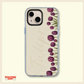 Minimalist Purple Tulip Clear Phone Case