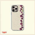 Minimalist Purple Tulip Clear Phone Case