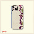 Minimalist Purple Tulip Clear Phone Case