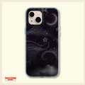 Celestial Moon & Stars Clear Phone Case