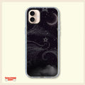 Celestial Moon & Stars Clear Phone Case