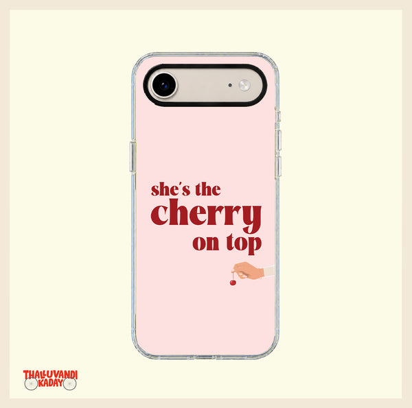 She's the Cherry on Top Aesthetic Clear Phone Case
