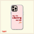 She's the Cherry on Top Aesthetic Clear Phone Case