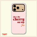 She's the Cherry on Top Aesthetic Clear Phone Case