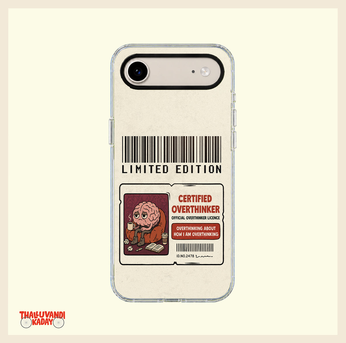 Certified Overthinker Clear Phone Case