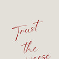Trust the Universe Minimalist Clear Phone Case