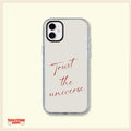 Trust the Universe Minimalist Clear Phone Case