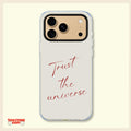 Trust the Universe Minimalist Clear Phone Case