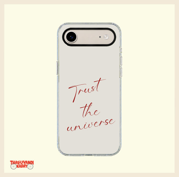 Trust the Universe Minimalist Clear Phone Case