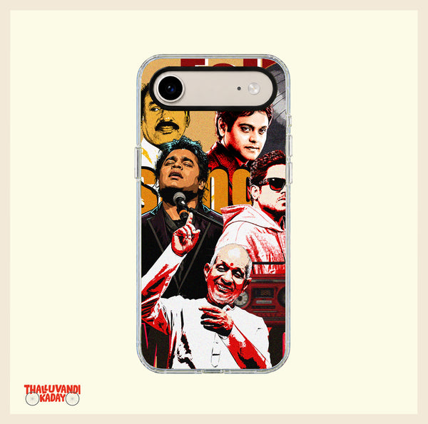 Tamil Music Legends Vintage Collage Clear Phone Case