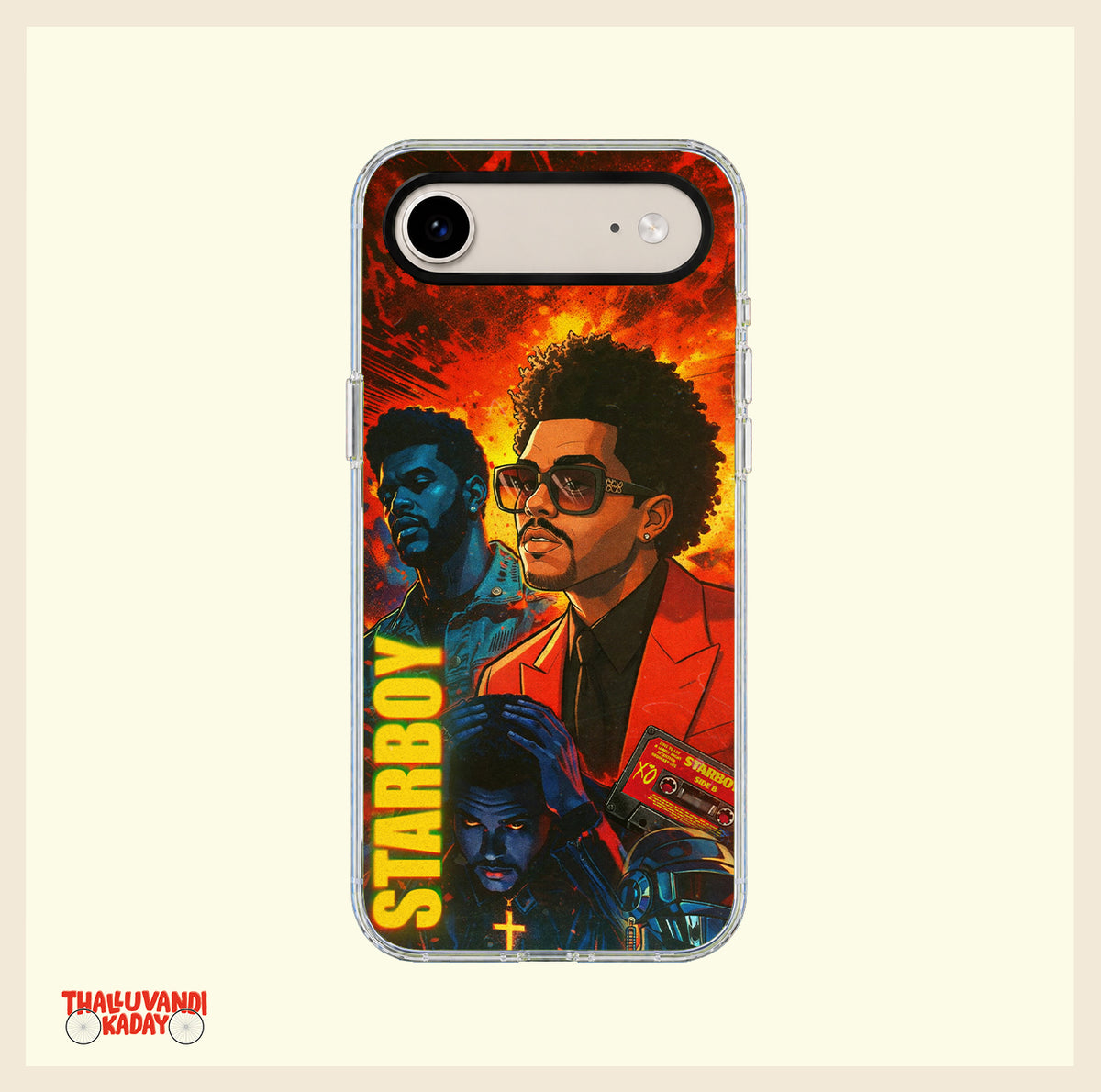 The Weeknd "Starboy" Clear Phone Case