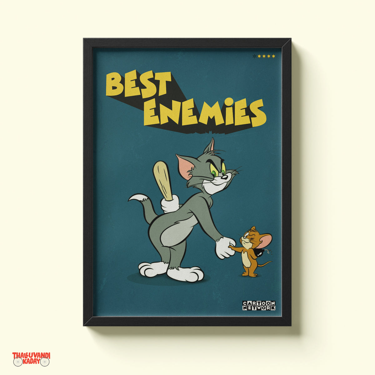 Tom and Jerry – Best Enemies Classic Cartoon Wall Art