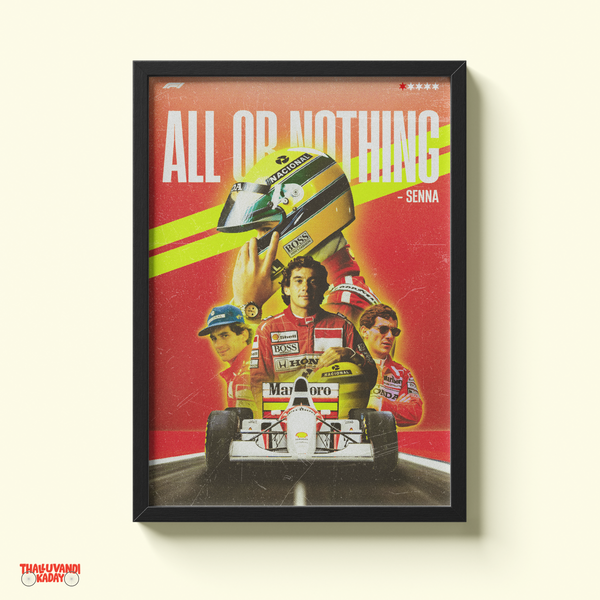All or Nothing – Racing Legend Wall Art