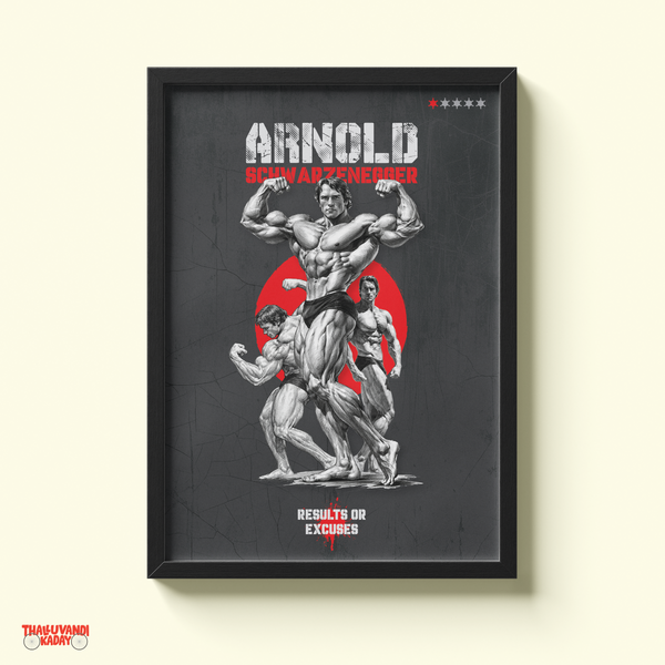 Results Over Excuses – Bodybuilding Legend Wall Art