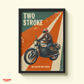 Two Stroke Legend – Vintage Motorcycle Wall Art