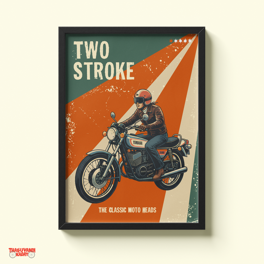 Two Stroke Legend – Vintage Motorcycle Wall Art