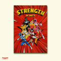 Power Rangers – Strength in Unity Classic Action Wall Art