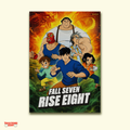 Jackie Chan Adventures – Fall Seven Rise Eight Motivational Wall Art