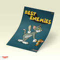 Tom and Jerry – Best Enemies Classic Cartoon Wall Art