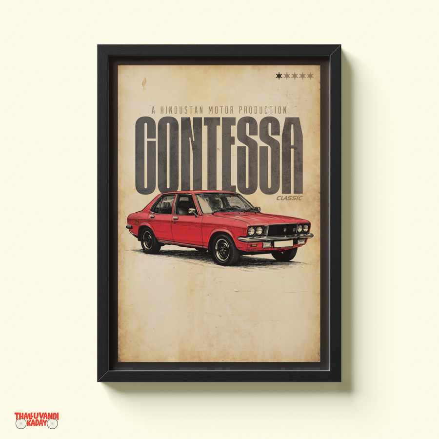 Hindustan Contessa Classic – Vintage Indian Icon Wall Art
