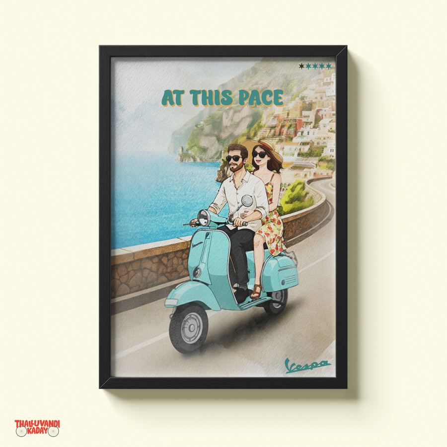 At This Pace – Vespa Coastal Ride Wall Art