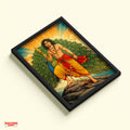Lord Murugan with Peacock – Vintage Divine Wall Art Poster