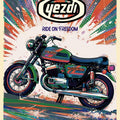 Yezdi Roadking – Ride on Freedom Wall Art