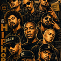 Hip-Hop Legends Vintage Collage Clear Phone Case