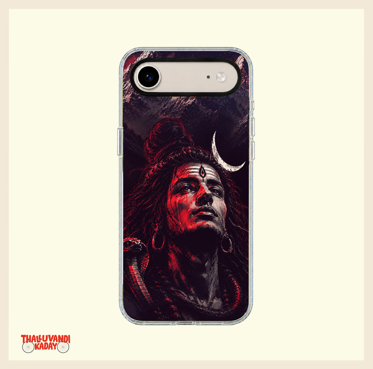 Lord Shiva Divine Art Clear Phone Case